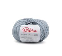 Phildar - Pelote de Laine Phil Baby Alpaga - Laine à Crocheter et à Tricoter - 5% POLYAMIDE,95% BABY ALPAGA - Aiguille n°4.5 - Couleur BLEU