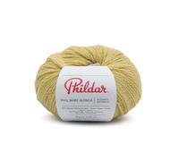 Phildar - Pelote de Laine Phil Baby Alpaga - Laine à Tricoter - 95% Baby alpaga,5% Polyamide - Aiguille n°4.5 - Couleur SEIGLE