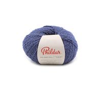 Phildar - Pelote de Laine Phil Baby Doll - Laine à Tricoter - 40% Coton,60% Polyamide - Aiguille n°4 - Couleur PERVENCHE