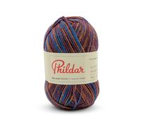 Phildar - Pelote de Laine Phil Baby + Socks Merinos - Laine à Tricoter - 25% POLYAMIDE,75% LAINE (MERINOS) - Aiguille n°2.5 - Couleur IMPR CONFETTIS BORDEAUX