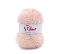 Phildar - Pelote de Laine Phil BEAUGENCY - Laine à Tricoter - 20% Laine,25% Acrylique,55% Polyamide - Aiguille n°5 - Couleur Poudre