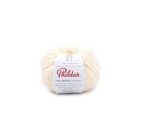 Phildar - Pelote de Laine Phil Cabotine - Laine à Tricoter - 45% COTON,55% ACRYLIQUE - Aiguille n°3.5 - Couleur ECRU