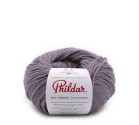 Phildar - Pelote de Laine Phil Caresse - Laine à Tricoter - 51% ACRYLIQUE,49% POLYAMIDE - Aiguille n°4 - Couleur ACIER