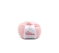 Phildar - Pelote de Laine Phil Caresse - Laine à Tricoter - 51% Acrylique,49% Polyamide - Aiguille n°4 - Couleur ROSEE