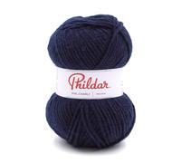 Phildar - Pelote de Laine Phil Charly de 50g - Laine à Tricoter - 100% Acrylique - Aiguille n°4 - Couleur Marine