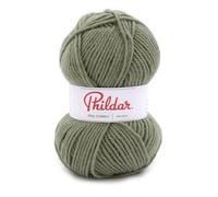 Phildar - Pelote de Laine Phil Charly - Laine à Tricoter - 100% Acrylique - Aiguille n°4 - Couleur Army