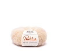 Phildar - Pelote de Laine Phil Chic - Laine à Crocheter et à Tricoter - 32% LAINE,16% POLYAMIDE,2% ELASTHANNE,50% KID MOHAIR - Aiguille n°6 - Couleur BLANC