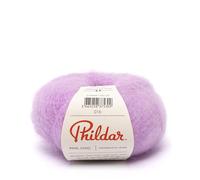 Phildar - Pelote de Laine Phil Chic - Laine à Crocheter et à Tricoter - 32% LAINE,16% POLYAMIDE,2% ELASTHANNE,50% KID MOHAIR - Aiguille n°6 - Couleur VIOLET