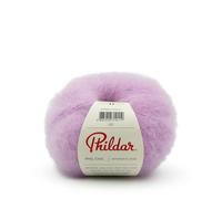 Phildar - Pelote de Laine Phil Chic - Laine à Tricoter - 32% LAINE,16% POLYAMIDE,2% ELASTHANNE,50% KID MOHAIR - Aiguille n°6 - Couleur ANEMONE