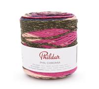 Phildar - Pelote de Laine Phil Chromia - Laine à Crocheter et à Tricoter - 80% COTON,20% POLYESTER - Aiguille n°4.5 - Couleur MULTICOLORE
