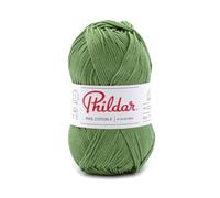 Phildar - Pelote de Laine Phil Coton 3 - Laine à Tricoter - 100% COTON - Aiguille n°3 - Couleur ROSEAU