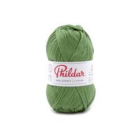 Phildar - Pelote de Laine Phil Coton 3 - Laine à Tricoter - 100% Coton - Aiguille n°3 - Couleur Roseau