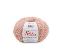 Phildar - Pelote de Laine Phil Couture - Laine à Crocheter et à Tricoter - 25% POLYAMIDE,35% BABY ALPAGA,15% LAINE (MERINOS),25% POLYESTER METALLISE - Aiguille n°3.5 - Couleur ROSE