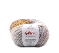 Phildar - Pelote de Laine Phil Crazy - Laine à Tricoter - 53% LAINE,47% ACRYLIQUE - Aiguille n°10 - Couleur CEREALE