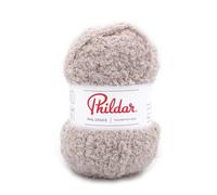 Phildar - Pelote de Laine Phil Douce - Laine à Crocheter et à Tricoter - 100% POLYESTER - Aiguille n°5 - Couleur BLANC