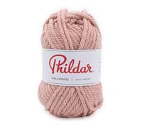 Phildar - Pelote de Laine Phil Express - Laine à Tricoter - 20% Laine,80% Acrylique - Aiguille n°12 - Couleur ROSEE