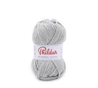 Phildar - Pelote de Laine Phil Irlandais - Laine à Tricoter - 51% Laine,49% Acrylique - Aiguille n°5 - Couleur Perle