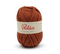 Phildar - Pelote de Laine Phil Lambswool - Laine à Tricoter - 49% ACRYLIQUE,51% LAINE D'AGNEAU - Aiguille n°3 - Couleur TERRE BATTUE