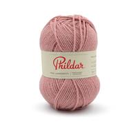 Phildar - Pelote de Laine Phil Lambswool - Laine à Tricoter - 51% Laine,49% Acrylique - Aiguille n°3 - Couleur Porcelaine