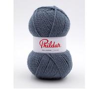 Phildar - Pelote de Laine PHIL LOOPING de 100g - Laine à Tricoter - 80% ACRYLIQUE,20% LAINE - Aiguille n°6 - Couleur JEAN
