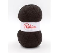 Phildar - Pelote de Laine PHIL LOOPING de 100g - Laine à Tricoter - 80% ACRYLIQUE,20% LAINE - Aiguille n°6 - Couleur NOIR