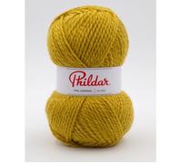 Phildar - Pelote de Laine PHIL LOOPING de 100g - Laine à Tricoter - 80% ACRYLIQUE,20% LAINE - Aiguille n°6 - Couleur COLZA
