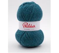 Phildar - Pelote de Laine PHIL LOOPING de 100g - Laine à Tricoter - 80% ACRYLIQUE,20% LAINE - Aiguille n°6 - Couleur CANARD