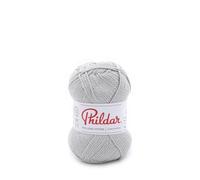 Phildar - Pelote de Laine PHIL LOVE COTTON de 50g - Laine à Tricoter - 100% COTON - Aiguille n°3,5 - Couleur GRIS