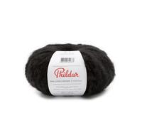 Phildar - Pelote de Laine Phil Lovely Mohair - Laine à Tricoter - 30% Mohair,70% Acrylique - Aiguille n°8 - Couleur Noir