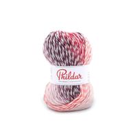 Phildar - Pelote de Laine Phil Mikado - Laine à Tricoter - 30% Laine peignée,70% Acrylique - Aiguille n°5 - Couleur Petunia