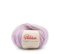 Phildar - Pelote de Laine Phil Mohair Coton - Laine à Tricoter - 40% COTON,60% KID MOHAIR - Aiguille n°5 - Couleur PARMA BLOOM