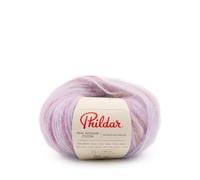 Phildar - Pelote de Laine Phil Mohair Coton - Laine à Tricoter - 40% COTON,60% KID MOHAIR - Aiguille n°5 - Couleur PARMA BLOOM