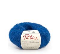 Phildar - Pelote de Laine Phil Mohair Soie - Laine à Tricoter - 30% SOIE,70% MOHAIR - Aiguille n°5 - Couleur DEEP BLUE