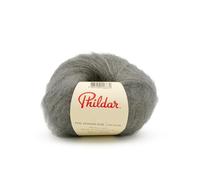 Phildar - Pelote de Laine Phil Mohair Soie - Laine à Tricoter - 30% Soie,70% Mohair - Aiguille n°5 - Couleur Eucalyptus