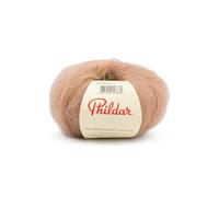 Phildar - Pelote de Laine Phil Mohair Soie - Laine à Tricoter - 30% Soie,70% Mohair - Aiguille n°5 - Couleur Naturel