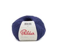 Phildar - Pelote de Laine Phil Origin - Laine à Tricoter - 100% Coton - Aiguille n°3 - Couleur Naval