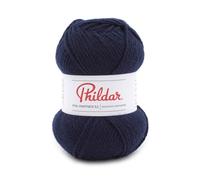 Phildar - Pelote de Laine Phil Partner 3.5 - Laine à Tricoter - 25% ACRYLIQUE,50% POLYAMIDE,25% LAINE PEIGNEE - Aiguille n°3.5 - Couleur MARINE
