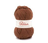 Phildar - Pelote de Laine Phil Partner 3.5 - Laine à Tricoter - 25% Laine peignée,25% Acrylique,50% Polyamide - Aiguille n°3.5 - Couleur Ourson