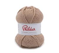 Phildar - Pelote de Laine Phil Partner 6 - Laine à Crocheter et à Tricoter - 25% ACRYLIQUE,50% POLYAMIDE,25% LAINE PEIGNEE - Aiguille n°6 - Couleur BLANC