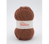 Phildar - Pelote de Laine Phil Partner 6 - Laine à Tricoter - 25% Laine peignée,25% Acrylique,50% Polyamide - Aiguille n°6 - Couleur Ourson