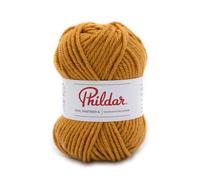 Phildar - Pelote de Laine Phil Partner 6 - Laine à Tricoter - 25% Laine peignée,25% Acrylique,50% Polyamide - Aiguille n°6 - Couleur Gold