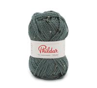 Phildar - Pelote de Laine Phil RANDONNEES - Laine à Tricoter - 10% alpaga,40% Laine,5% Viscose,45% Acrylique - Aiguille n°4.5 - Couleur Vert DE Gris