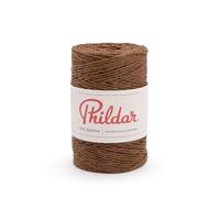 Phildar - Pelote de Laine Phil Raphia - Laine à Tricoter - 100% Papier - Aiguille n°4 - Couleur Chocolat