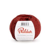 Phildar - Pelote de Laine Phil Rustique - Laine à Crocheter et à Tricoter - 10% LIN,65% COTON,25% VISCOSE - Aiguille n°4 - Couleur MARRON