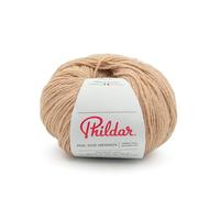 Phildar - Pelote de Laine Phil Soie Mérinos - Laine à Tricoter - 30% SOIE,10% KID MOHAIR,60% LAINE (MERINOS) - Aiguille n°3.5 - Couleur CAMEL