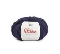 Phildar - Pelote de Laine Phil Start - Laine à Tricoter - 10% ALPAGA,40% ACRYLIQUE,50% LAINE VIERGE - Aiguille n°8 - Couleur MARINE