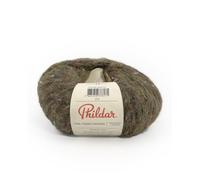 Phildar - Pelote de Laine Phil Tweed Mohair - Laine à Crocheter et à Tricoter - 13% COTON,31% MOHAIR,20% POLYAMIDE,31% BABY ALPAGA,5% POLYESTER METALLISE - Aiguille n°4.5 - Couleur VERT