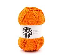 Phildar - Pelote de Laine PINGO Chenille de 100g - Laine à Tricoter - 100% Polyester - Aiguille n°6 - Couleur Orange