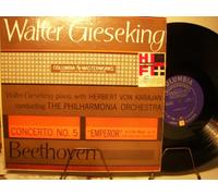PHILHARMONIA ORCHESTRA - HERBERT VON KARAJAN - WALTER GIESEKING - BEETHOVEN - CONCERTO NO.5 " EMPEROR " in E-FLAT MAJOR OP.73 - COLUMBIA MASTERWORKS - VINYL