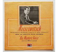 Philharmonia Orchestra With Benno Moiseiwitsch Conducted By Edvard Grieg And Robert Schumann - Benno Moiseiwitsch - Grieg & Schumann Piano Concertos - rare His Master's Voice vinyl LP